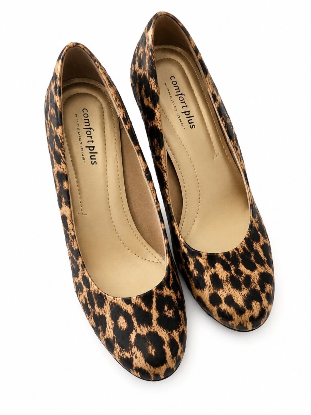 comfort plus by Predictions Leopard-Print Pumps in Brown and Black